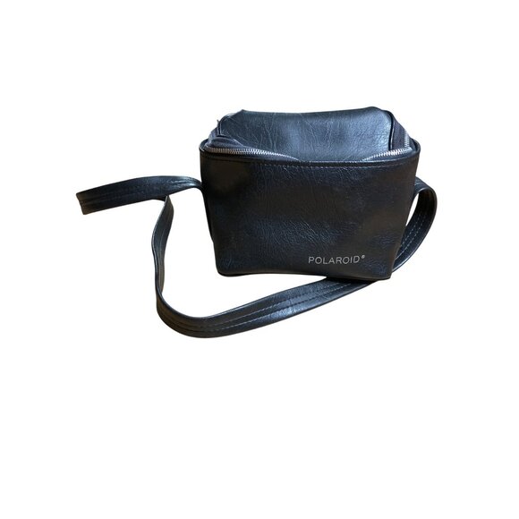 Polaroid Camera Bag Faux Leather Vintage SX-70 Black Shoulder Strap Carrying Cas - Picture 9 of 9